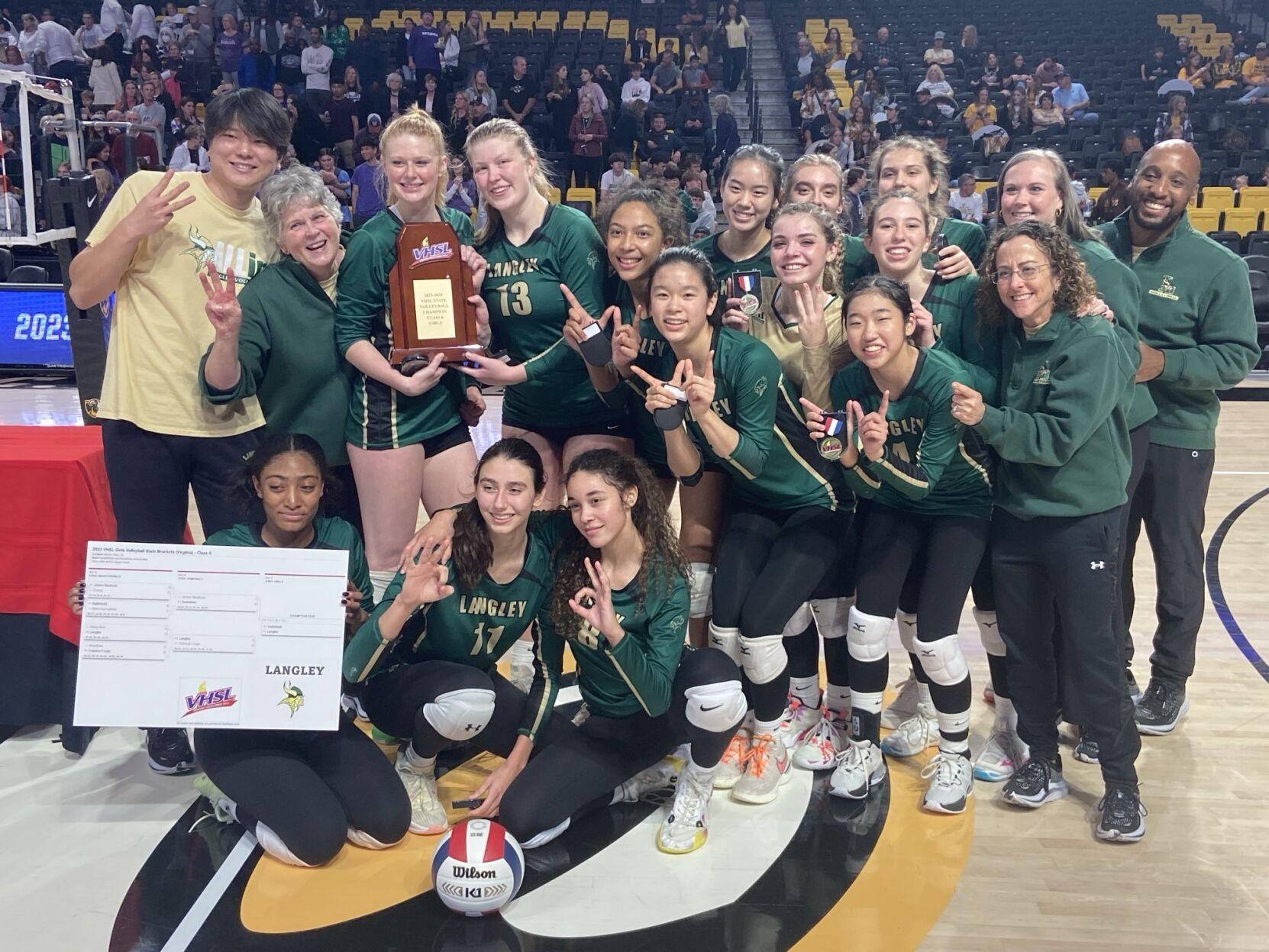 Langley HS Wins VA Class 6 Volleyball Championship!